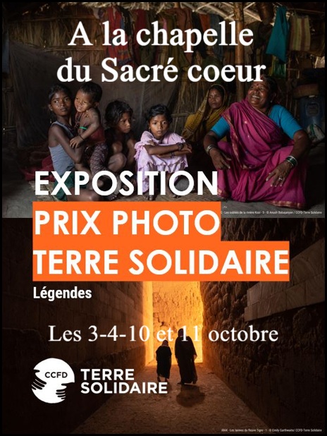 Exposition photos du prix terre solidaire les 3-4-10 et 11 octobre